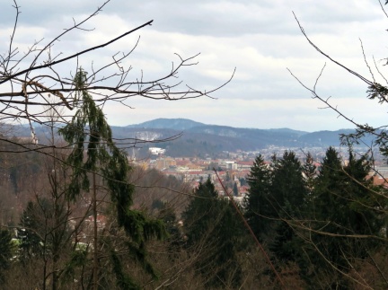 IMG 2032 Rožnik-pogled na Ljubljano s poti med Cankarjevim in Drenikovim vrhom