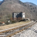 IMG 8650 Most bohinjske železniške proge čez Idrijco-trdnjava