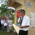 IMG 1113 Otvoritev šolsko učnega čebelnjaka-Damjan Kimovec, predsednik Čebelarske družine Šenčur