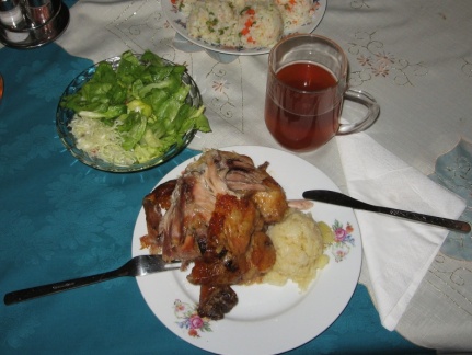 IMG 3396 Čabrače-Gamsar (pečen piščanec in domače pivo)