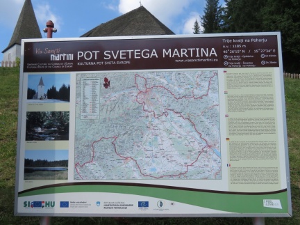 IMG 0478 Sveti Trije kralji na Pohorju-info tabla Martinove poti