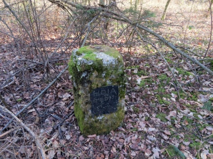 IMG 3212 Spomenik padlemu psu ob robu gozda blizu Velesovske ceste