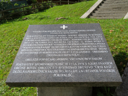 IMG 8265 Vojaško pokopališče s Soške fronte v Logu pod Mangartom