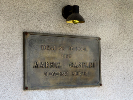 IMG 0933 Selšček-plošča na rojstni hiši Maksima Gasparija